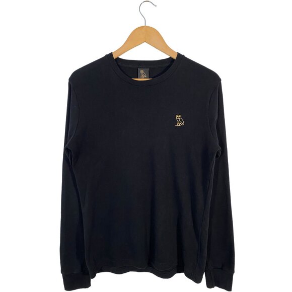 Octobers Very Own Classic Logo Long Sleeve Crew Tee Black men's size small - Picture 1 of 7